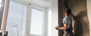 plastering